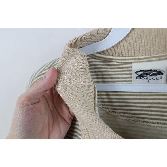 Vintage 90s Mens Large Rayon Gabardine Block M University of Michigan Golf Polo - Picture 10 of 14